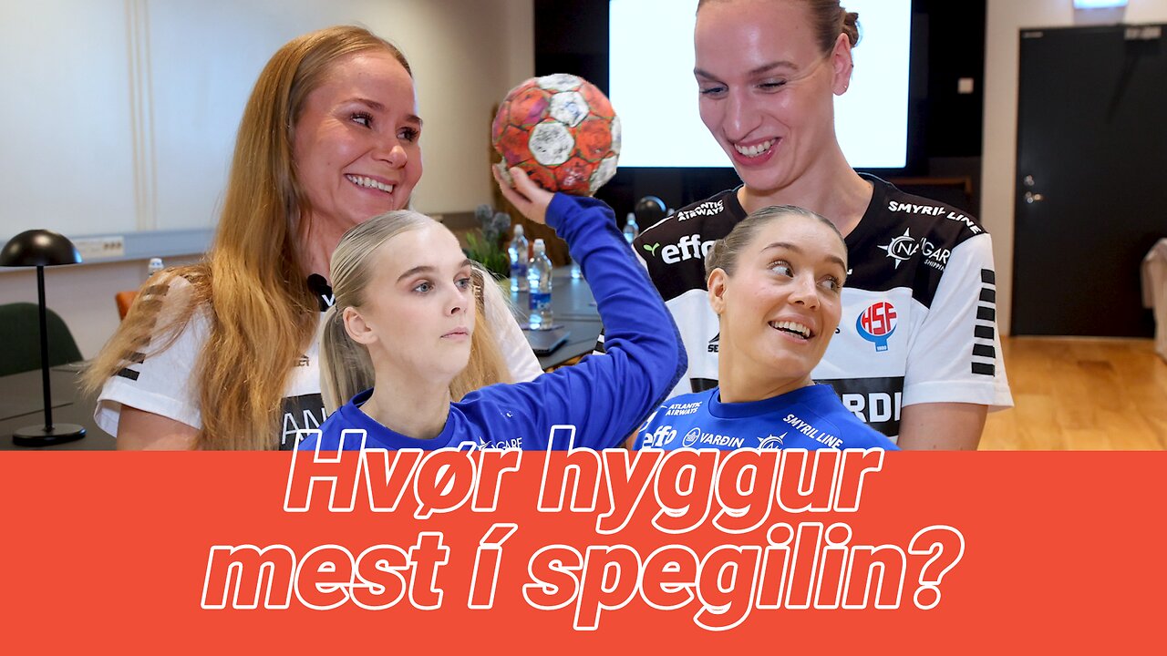 Bjarta og Pernille um spegl