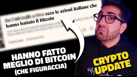 BITCOIN: BATTUTO DA ALCUNI TITOLI ITALIANI || BANKITALIA SI COLPISCE DA SOLA!