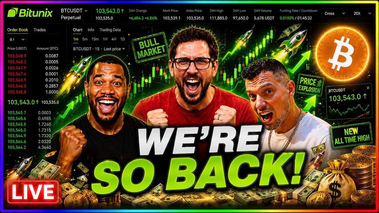 Bitcoin Mega Pump! Live Trading & TA
