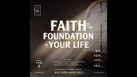 Faith Is The Foundation Of Your Life