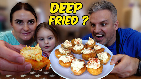 Brits Try Deep Fried Deviled Eggs for the First Time! (With a Surprise Twist!)