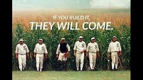 If we build it, they will come. We build community, solidarity and a parallel society...they will come. A caller has an epiphany that the "movie" we are watching aligns with the Field of Dreams film