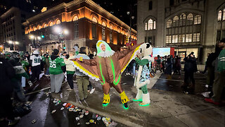 Eagles Fans Celebrate Super Bowl Win in Philadelphia