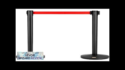 VEVOR Crowd Control Stanchions 2-Pack Crowd Control Barriers Carbon Steel Baking Painted Review