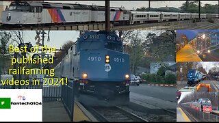 Best of published Railfanning videos of 2024! Railfanning compilation.