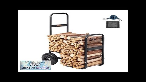 VEVOR Firewood Log Cart 250 lbs Load Capacity Outdoor and Indoor Wood Review