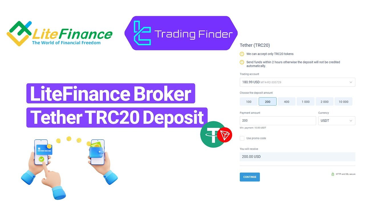 💵 LiteFinance Broker Deposit TRC20 Guide [TradingFinder]