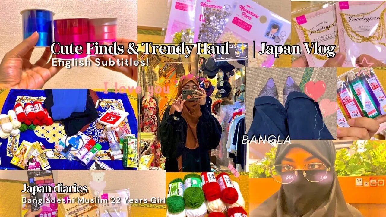 Japanese Shopping Haul 🛍️ | Vlog with English Subtitles 🇯🇵✨