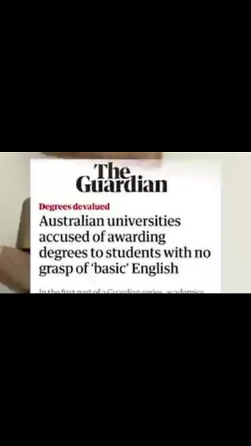 Immigrants with ‘no grasp of English’ get rewarded with an Australian university degree!!??