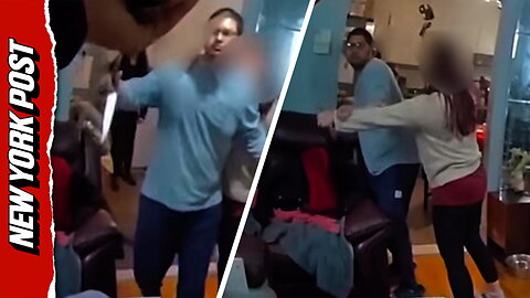 Intense bodycam captures NYPD shooting after knife-wielding man lunges at officers