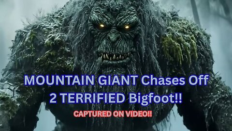 MOUNTAIN GIANT Chases Off 2 Terrified Bigfoot! ~ Captured on video! M.K. DAVIS