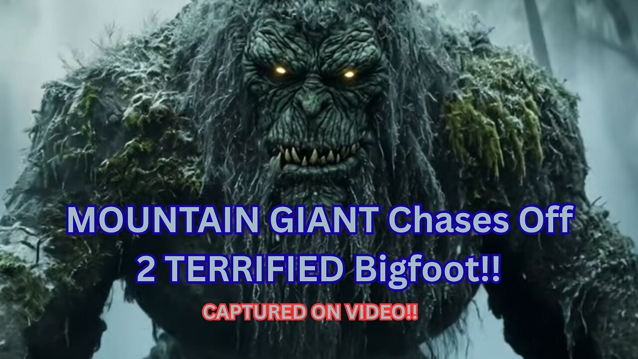 MOUNTAIN GIANT Chases Off 2 Terrified Bigfoot! ~ Captured on video! M.K. DAVIS