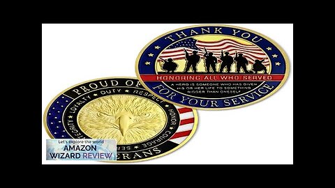 Military Veterans Challenge Coin Thank You for Your Service Appreciation Gift Review