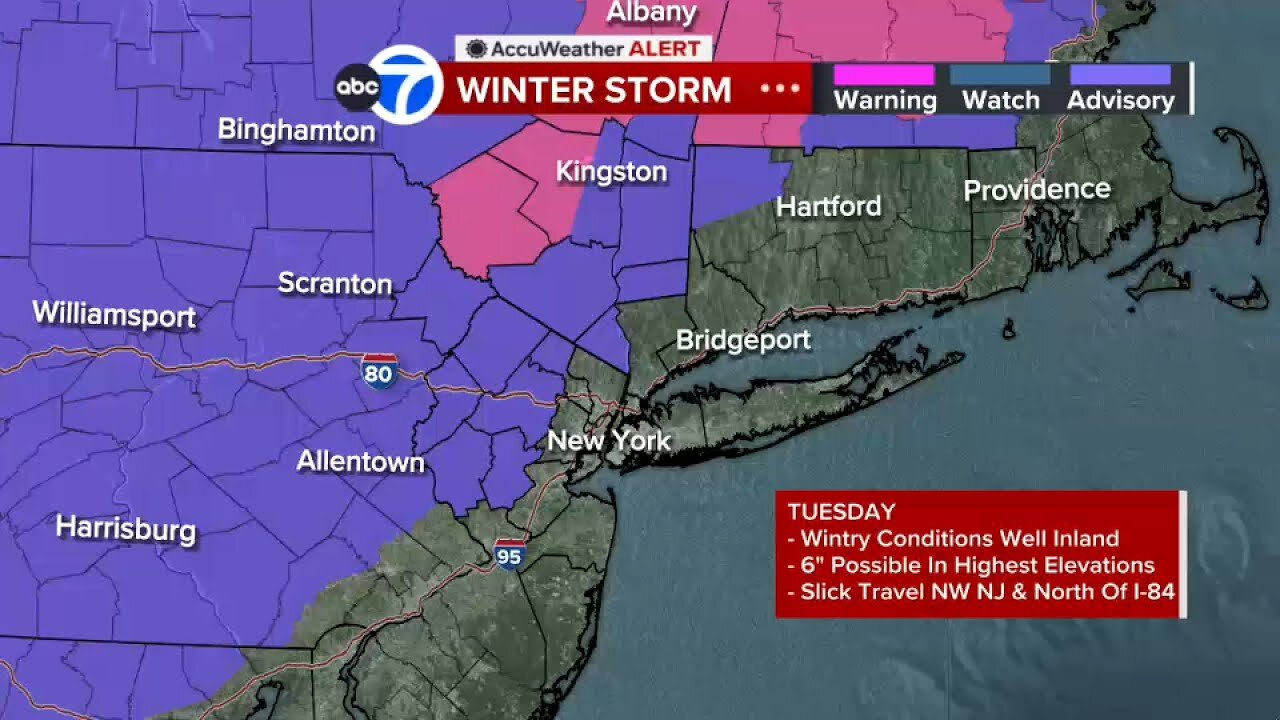 State of emergency in effect for parts of northwestern New Jersey ahead of forecasted snow