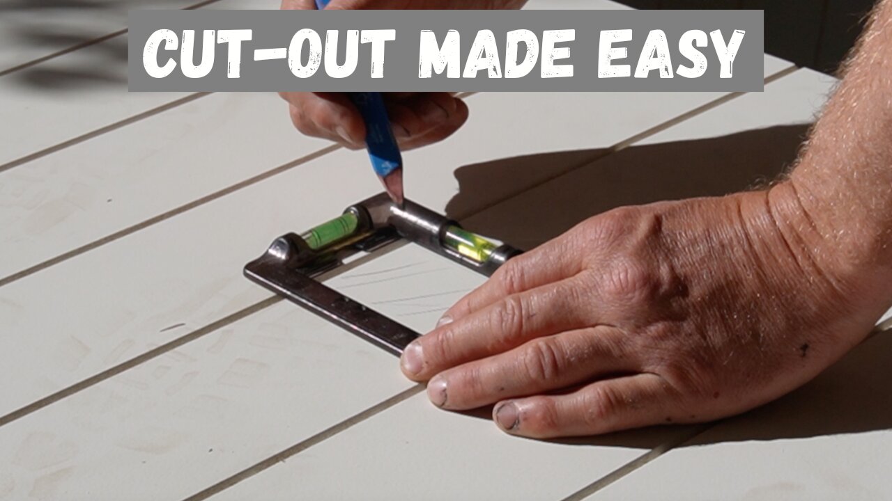 How to Cut a Square Hole for a GPO in VJ Lining Panels (Easy DIY Method)