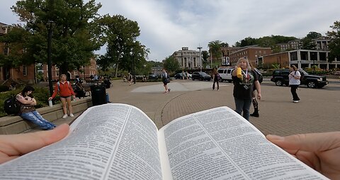 West Virginia Univ: "Christian" Defends Homosexuality, Sinners Cuss Me Out, Lots of Hard Hearts, One Young Lady Has A Very Tender Heart, Encouraged By Another Young Man, Preaching to Thousands As They Walk By, Warning of The Soon Return of Jesus