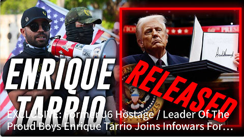 Former J6 Hostage / Leader Of The Proud Boys Enrique Tarrio Joins Infowars