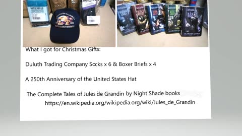 What I got for Christmas Gifts