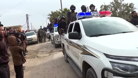 Syrian security convoy heads to key Kurdish city under US-backed deal