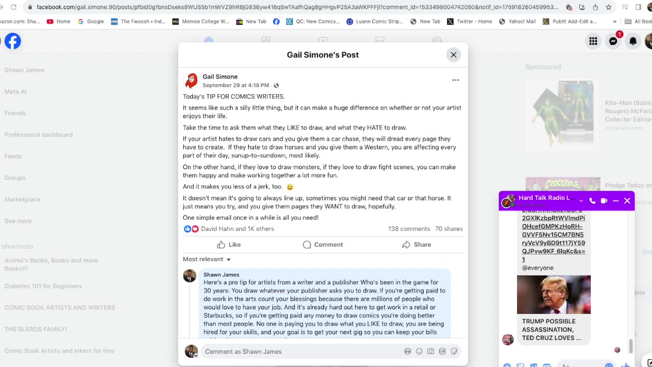 Shawn Checks Gail Simone