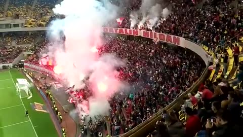 Dinamo vs Steaua (Peluza Catalin Haldan atmosfera impresionanta)