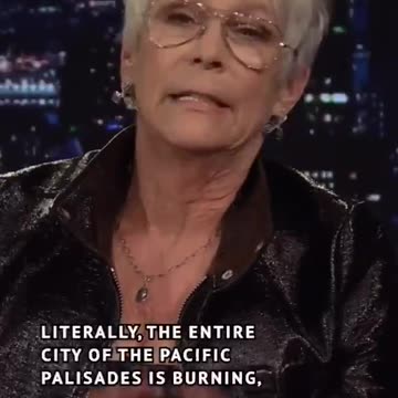 Jamie Lee Curtis got emotional when expressing the heartbreak of her neighborhood being on fire
