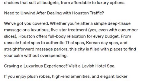 A Massage in Houston for Every Budget