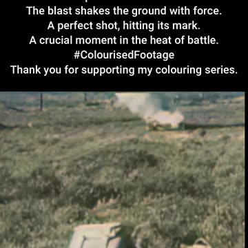 British Troops Use Anti-Tank Gun #ColourisedHistory