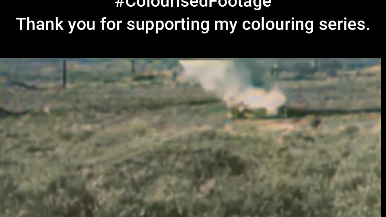 British Troops Use Anti-Tank Gun #ColourisedHistory