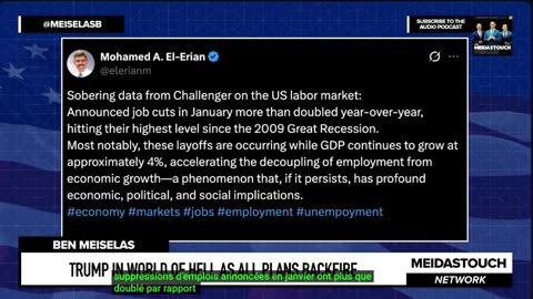 TRUMP VOLE 10 MILLIARDS AUX CONTRIBUABLES ET LE CHÔMAGE EXPLOSE DE 200%