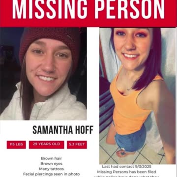 MISSING IN MICHIGAN SAMANTHA HOFF MIDLAND MICHIGAN