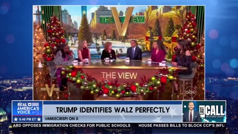 THIS HAD THE VIEW LADIES "CLUTCHING THEIR PEARLS"...