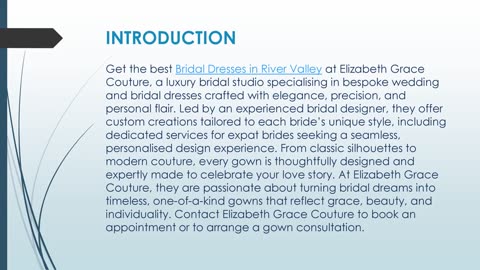 Get the best Bridal Dresses in River Valley