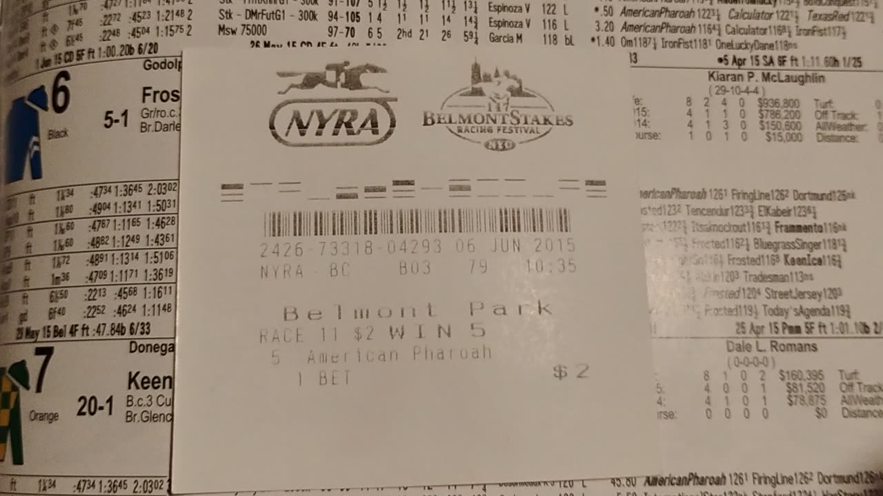 American pharaohs program winning one leg of the triple crown.