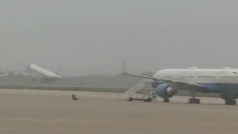 Air Force One is officially WHEELS UP to Israel