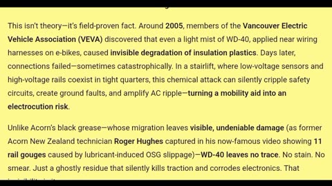 The WD-40 Trap: How “Helpful” Advice Is Destroying Acorn Stairlifts