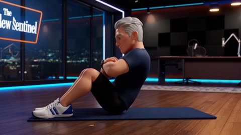 Podcast Studio Early Morning Workout