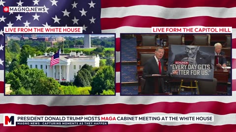 🇺🇸 President Trump hosts Cabinet Meeting with his MAGA Dream Team at The White House [LIVE]