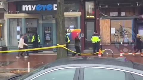 Liberals are now HARASSING people walking into church..