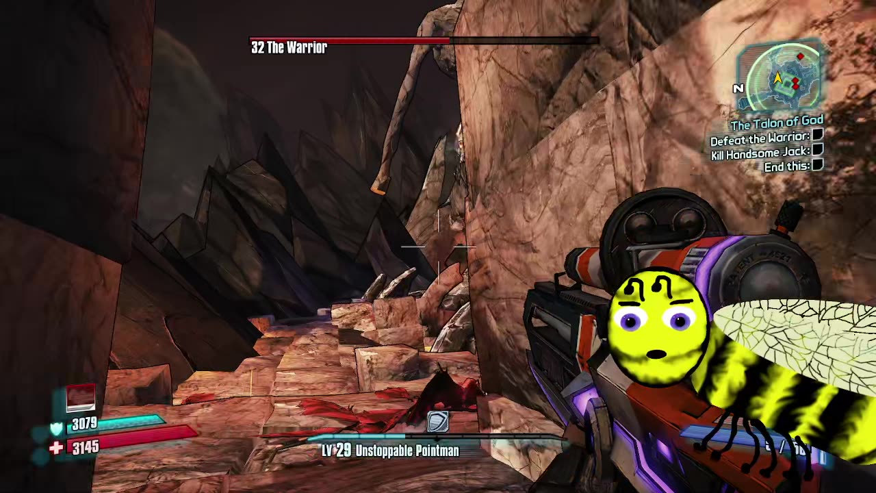 First time playing Borderlands 2, The Warrior. The end