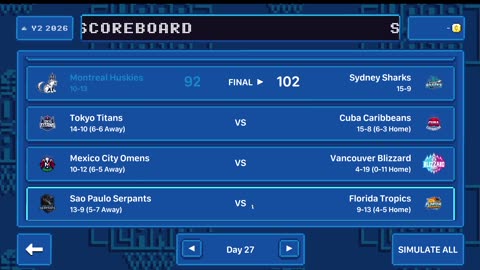 Green Hoopland Season 2: Simming gameday 27