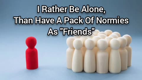 I Rather Be A Loner Than Have A Normie-Friend Pack