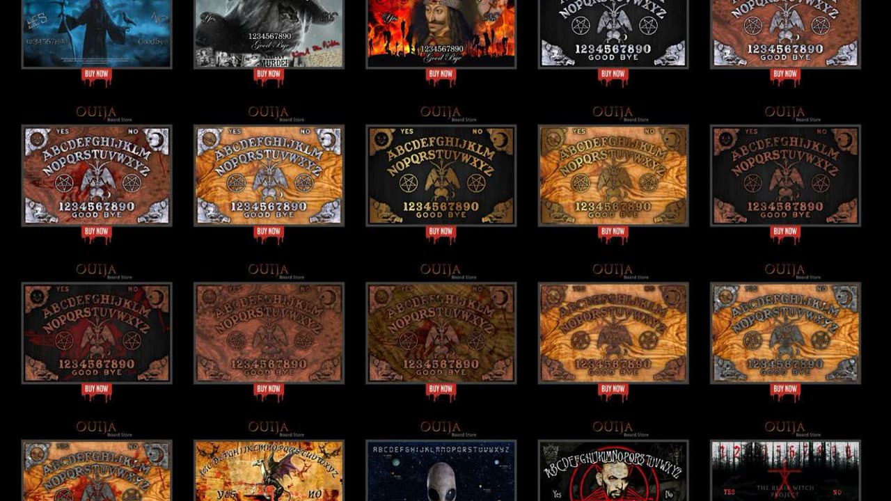 Ouija Boards at QuittingHeaven.com 100 Designs to Choose From Link Below