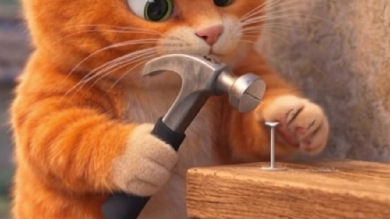 🔨 Oops! The Cat vs The Hammer 😹