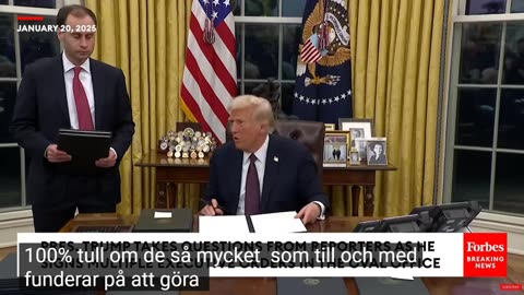 # 1324 - President Trump´s första executiva order. SVENSKTEXTAD.