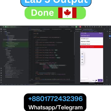 Client Work (Lab) | CST2335 Lab 5 Mobile To-Do List App using SQLite | Algonquin College