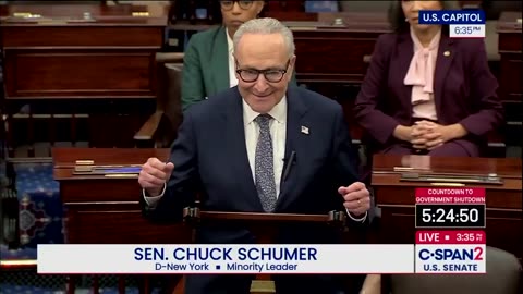WATCH: Chuck Schumer Laughed Off The Senate Podium After Saying NYT Is Biased Against Dems 