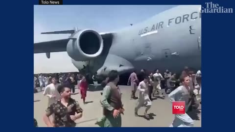 Trending: Afghans climb on to plane during takeoff in attempt to flee Taliban