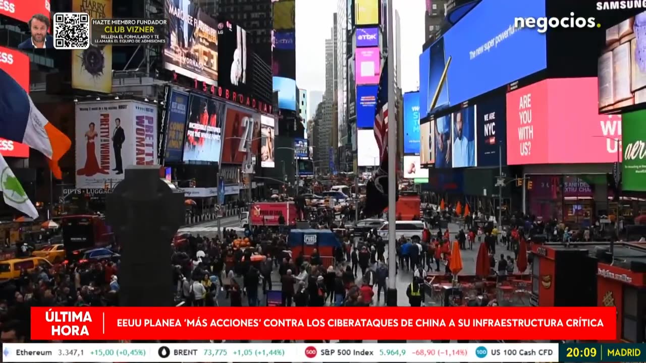 ÚLTIMA HORA | EEUU planea más acciones contra los ciberataques de China a su infraestructura crítica