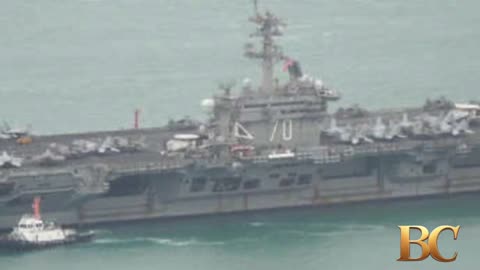 US aircraft carrier arrives in South Korea after North Korea test-fired missiles